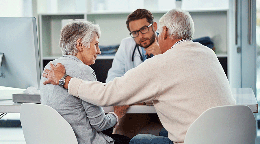 A doctor reviewing fenbendazole cancer study results.