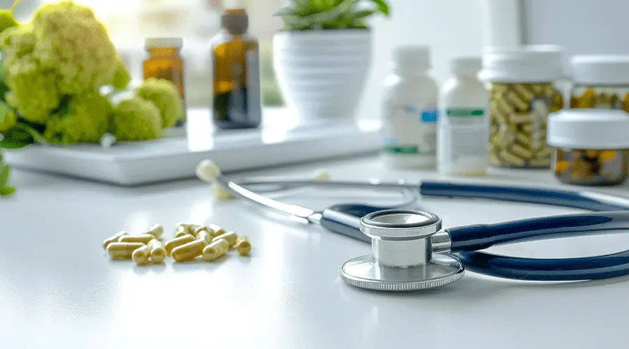 A conceptual diagram showing the interconnected web of gut, immune, and metabolic health.