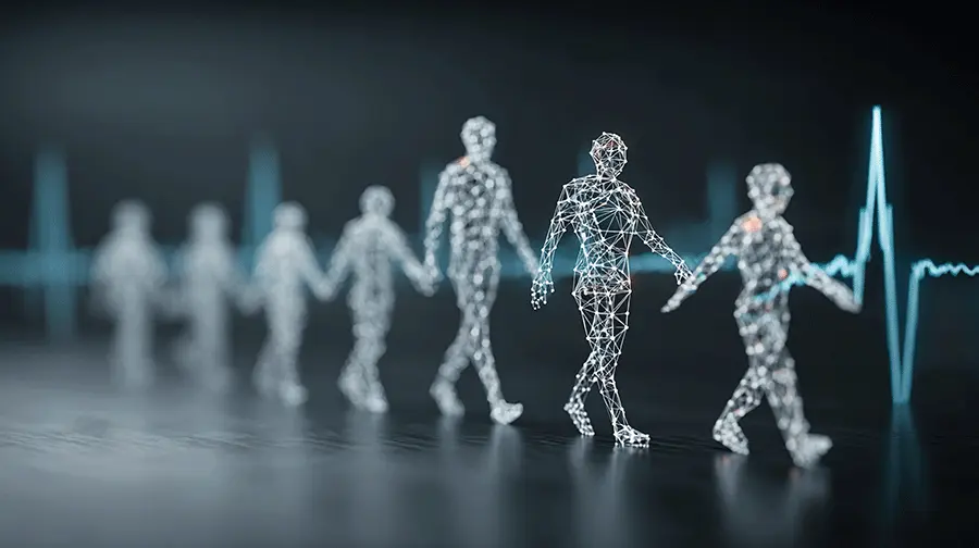 Person reviewing functional testing and lab results during a health optimization consultation.