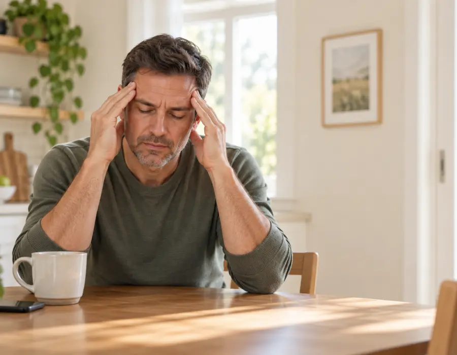 Patient reviewing mold illness and CIRS testing with a functional medicine provider.